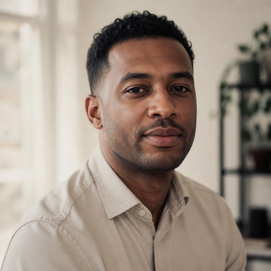 Portret van David Mensah